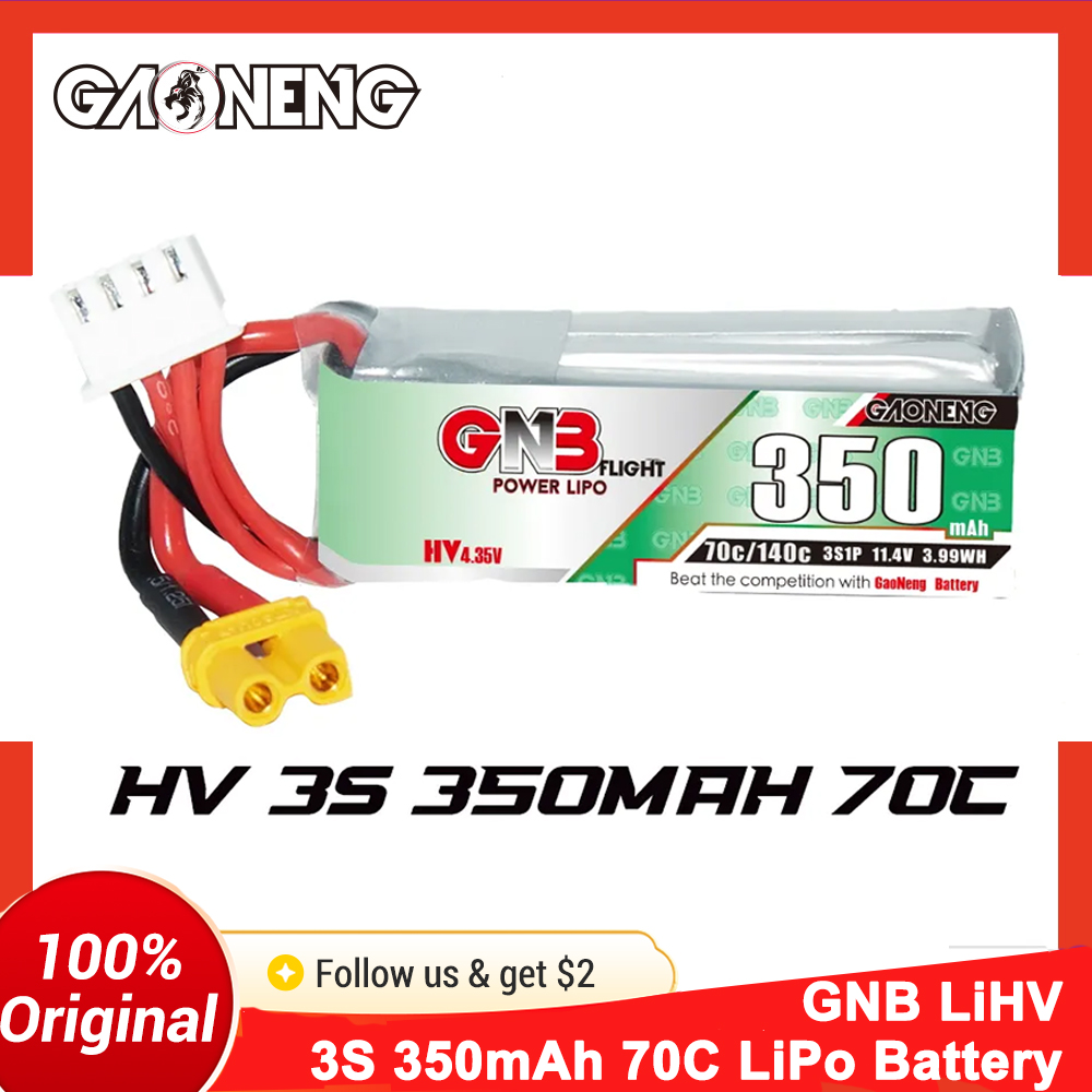 Walksnail Avatar Hd Goggles X - 가오넝 GNB 350mAh 3S 70C 리포