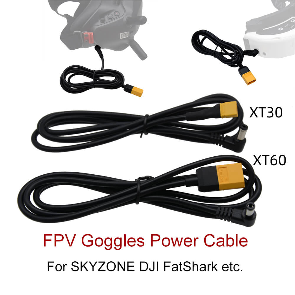 Skyzone Sky04X Pro Oled Fpv Goggles - 1.2M FPV 고글 전원 케이블 XT60