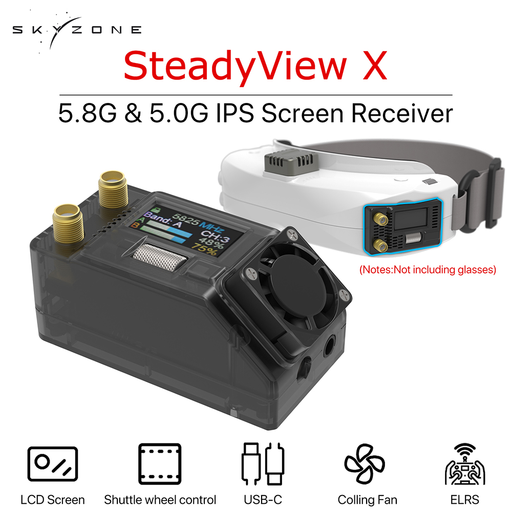Skyzone Steadyview X Receiver Module - SKYZONE 리시버 모듈, FPV 고글용 고감도