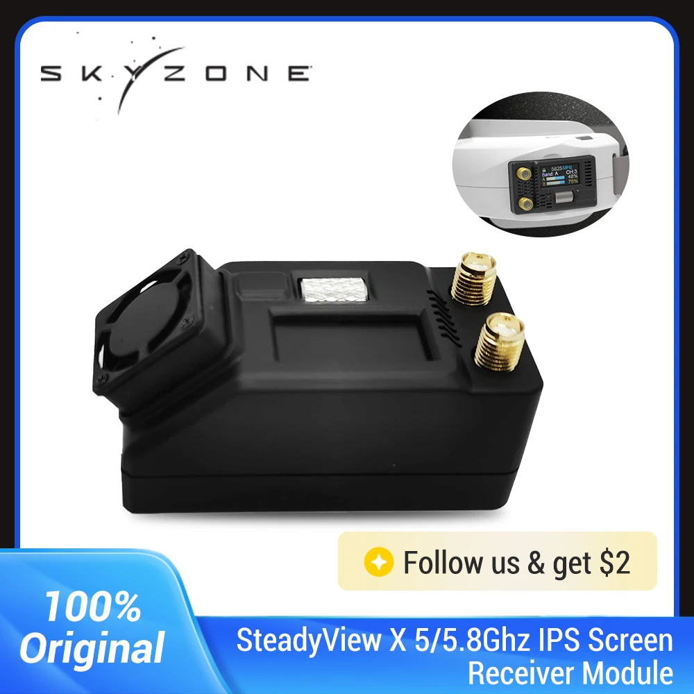 Skyzone Steadyview X Receiver Module - Skyzone SteadyView X 5Ghz 5.8Ghz IPS
