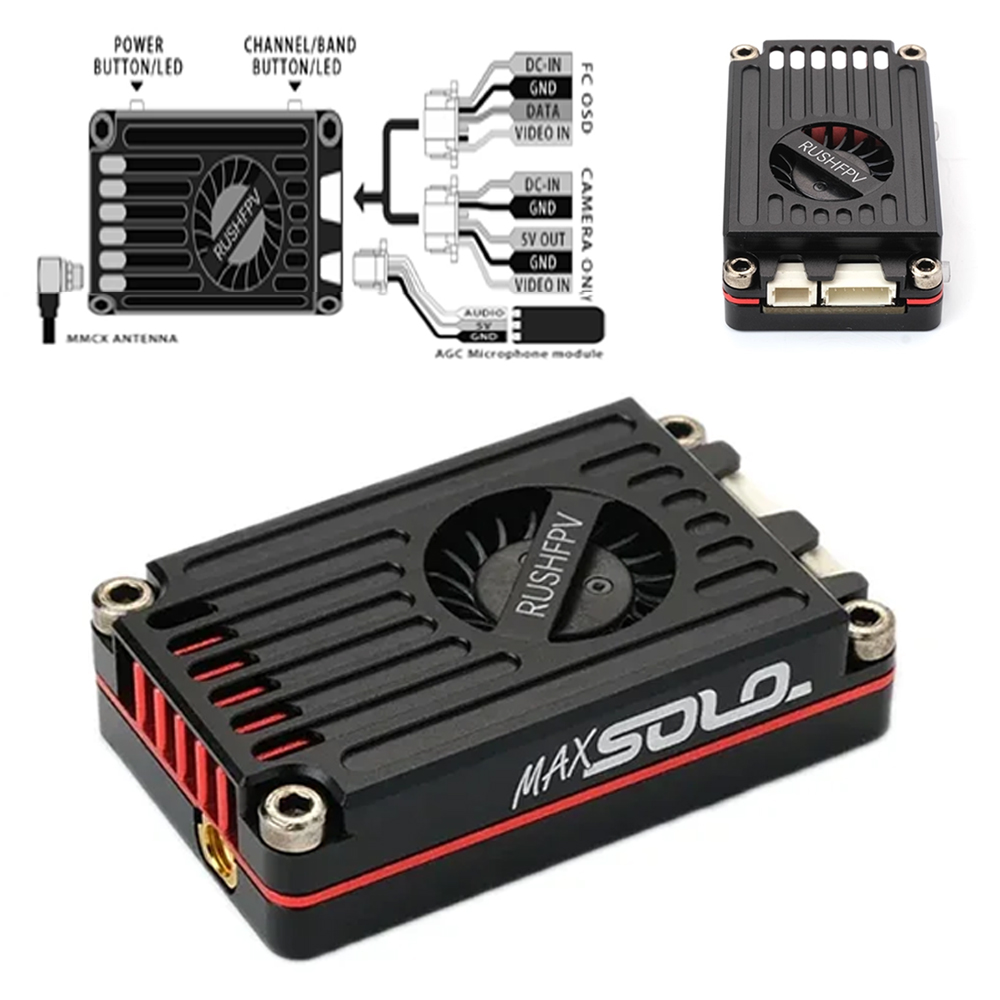 RUSHFPV MAX SOLO 2.5W VTX 비디오  - Rushfpv Rush Max Solo 5.8G 2.5W Vtx 리뷰 및 가격