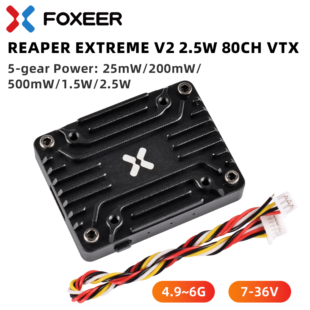 Foxeer RC FPV 드론용 비디오 송신기, CNC - Foxeer Reaper Extreme 2.5W Vtx 리뷰 및 가격