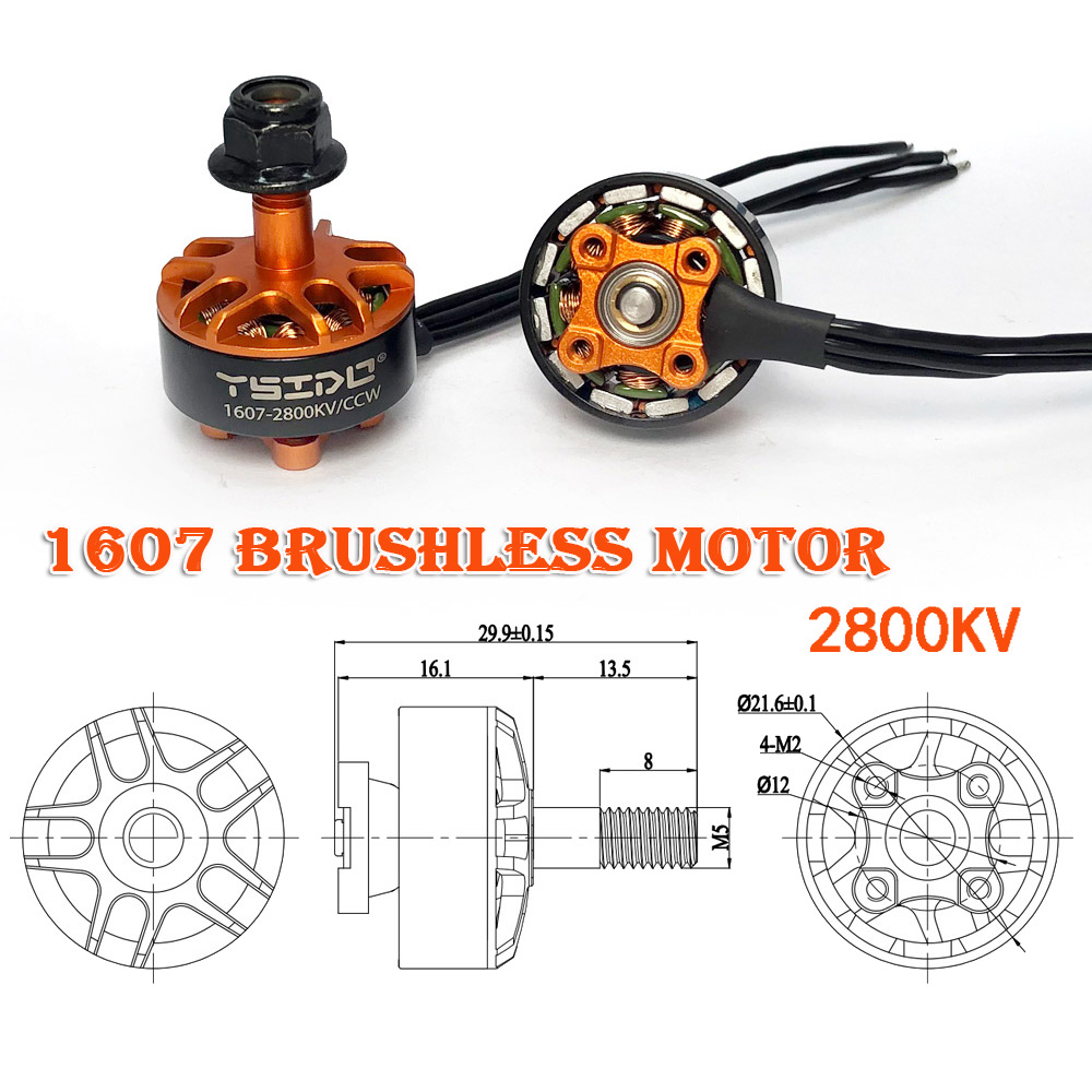 YSIDO 1607 2800KV 3850KV 2-4S  - Walksnail Avatar Hd Goggles X 리뷰 및 가격
