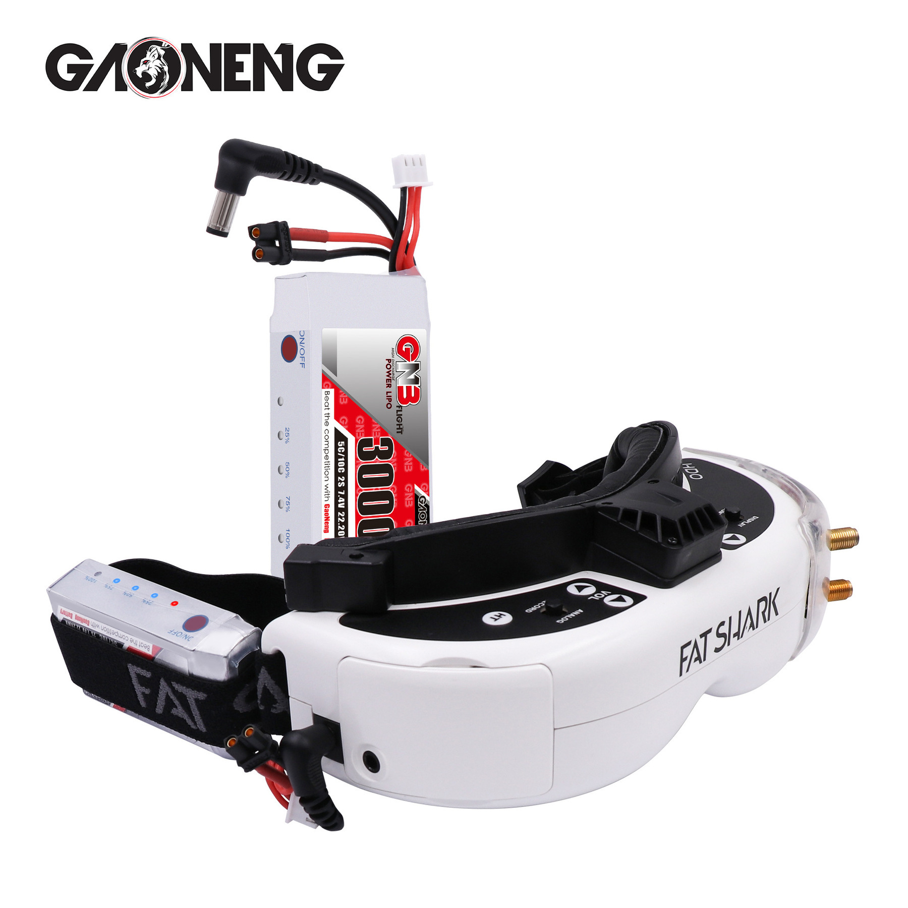 GNB Lipo 배터리 전원 표시기, Fatshark  - Skyzone Sky04X Pro Oled Fpv Goggles 리뷰 및 가격